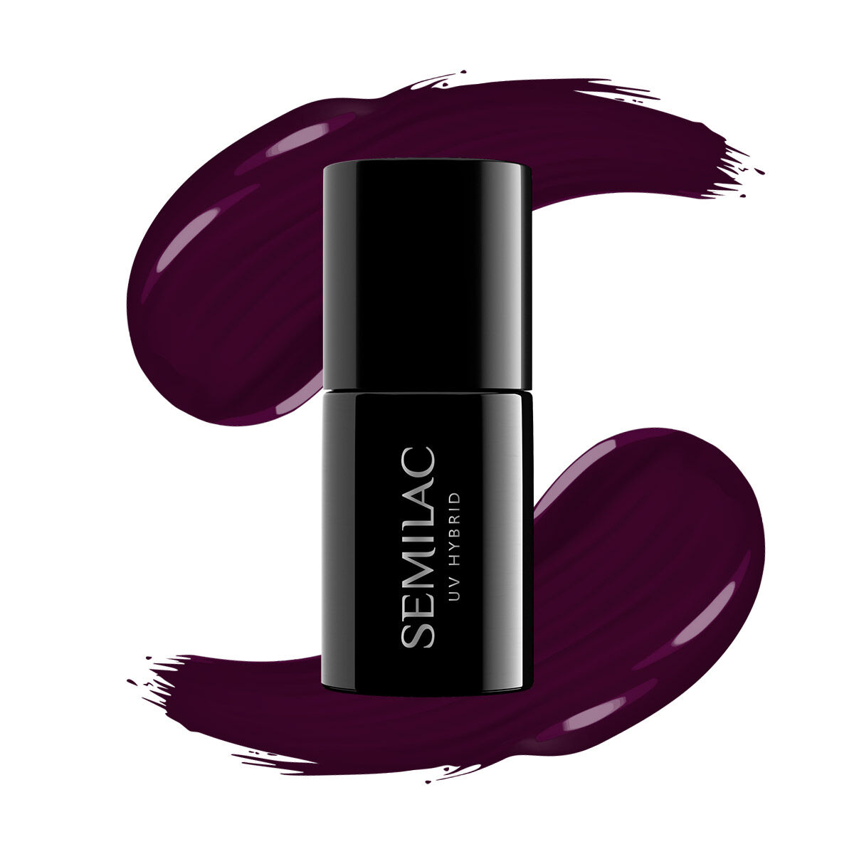 Esmalte semipermanente Semilac - 099 Dark Purple Wine - 7ml