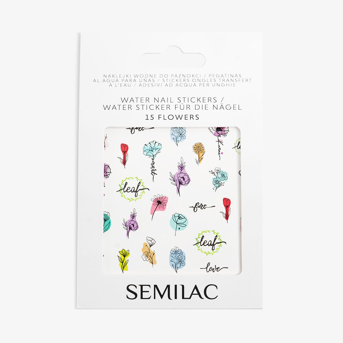 Stickers para uñas Semilac - 01 Snowflakes 3D