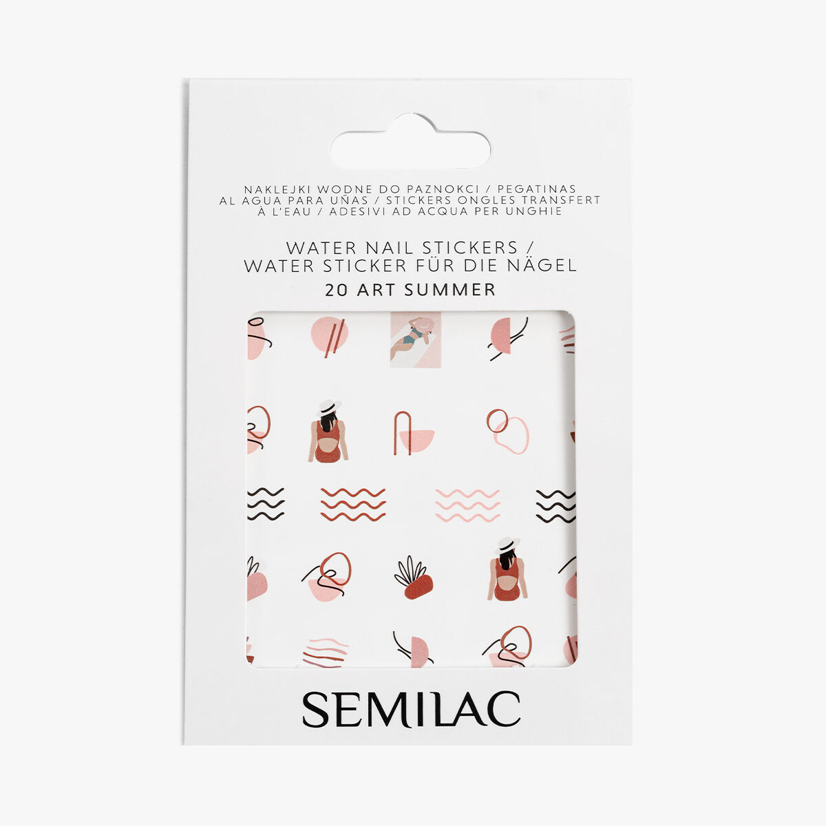 Stickers al agua para uñas Semilac - 20 Art Summer